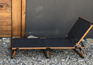 Alüminyum Katlanır Şezlong I Black in TEAK