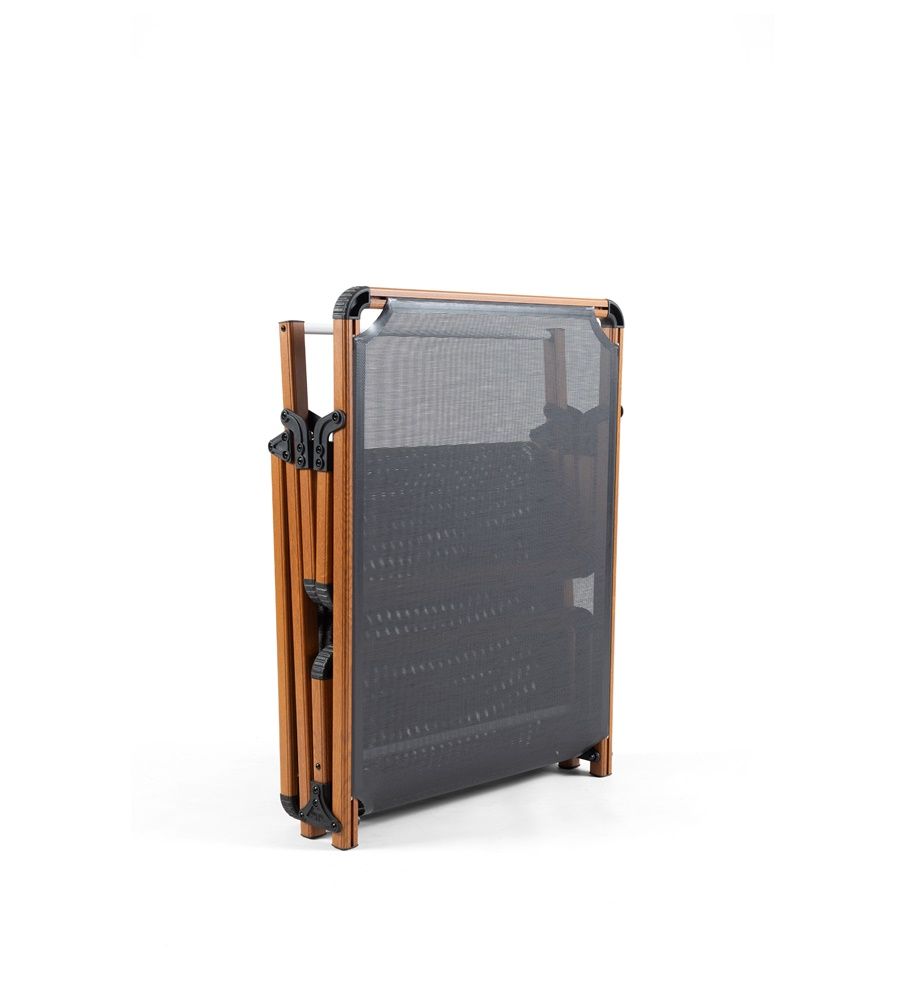 Alüminyum Katlanır Şezlong I Black in TEAK