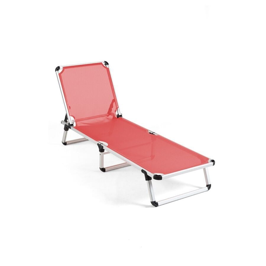 Aile Keyif Paketi 400 I 4 Ad. Katlanır Şezlong RED