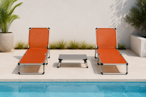 DUO Relax Set I 2 Adet Şezlong + Amigo Sehpa