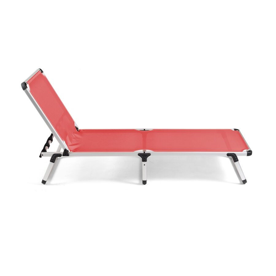 DUO Relax Set I 2 Adet Şezlong + Amigo Sehpa Red