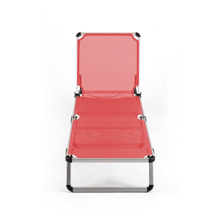 DUO Relax Set I 2 Adet Şezlong + Amigo Sehpa Red File