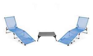 AİLE Konfor Paketi I 2 Ad. Şezlong + AMİGO Sehpa