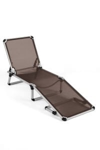 Alüminyum Katlanır Şezlong I BROWN
