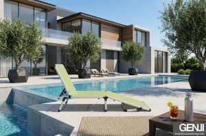 Alüminyum Katlanır Şezlong I ANODİZE & Yucca File