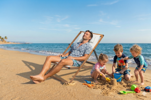 EASY Alüminyum Katlanır Şezlong I TEAK & White File