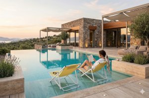 EASY Alüminyum Katlanır Şezlong I WHITE & Lemon File