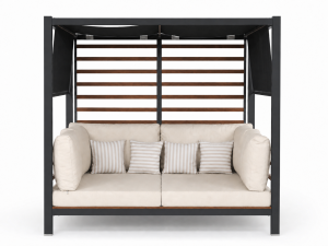 Alüminyum Daybed. COMO I Antrasit & Bej Minder
